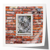 Extra large rolled canvas print of vibrant floral art in shades of red and pink, ideal for dining room wall decor.