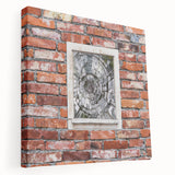 Large abstract painting in muted earth tones on stretched canvas, ideal for kitchen wall art.