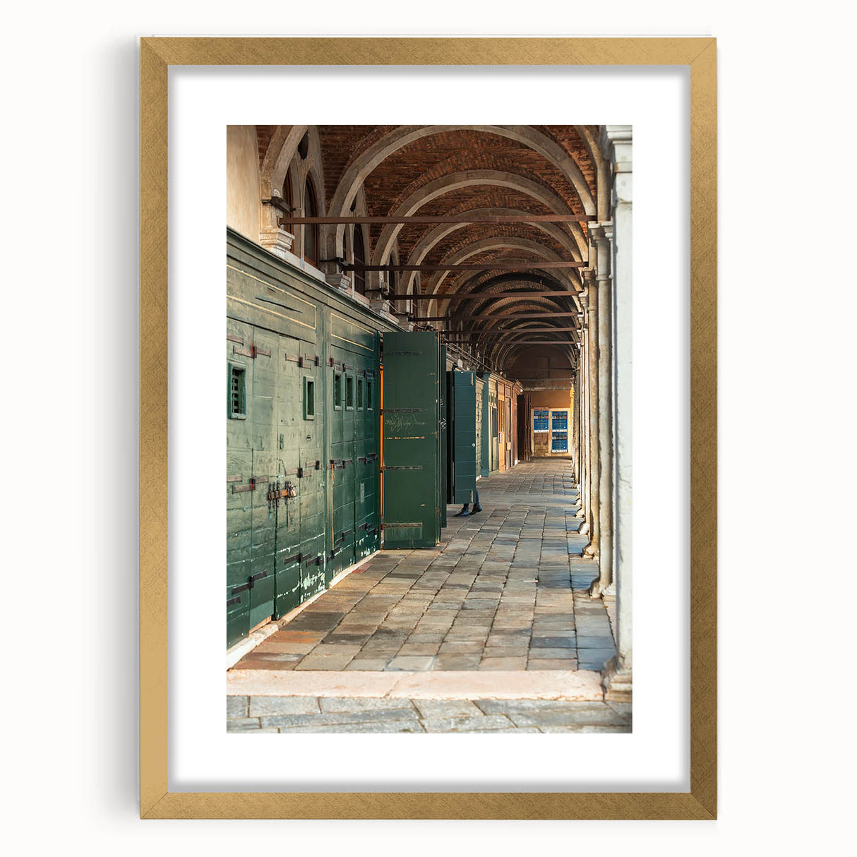 Extra large abstract art print with textured design in neutral tones, framed in gold, ideal for living room decor.