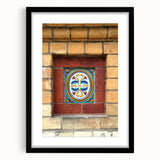 Extra large abstract art print featuring vibrant, textured swirls of multiple colors on a black framed canvas.