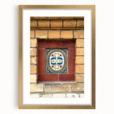 Extra large abstract art print featuring textured swirls in earth tones, framed in gold, ideal for living room decor.