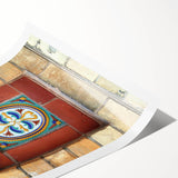 Extra large wall art featuring line art flowers in black on white, rolled print, suited for large living room decor.