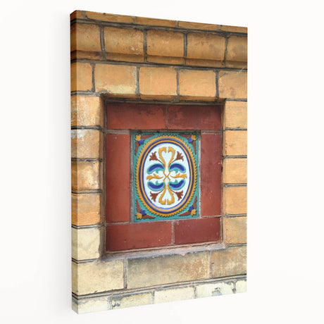 Large abstract canvas print with blue and green swirls, ideal for kitchen wall art.