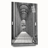 Large abstract wall art on acrylic glass, featuring swirling blue and gray tones, ideal for bedroom or dining room decor.