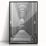 Large abstract wall art on acrylic, featuring swirls of black and gray, framed, ideal for modern art wall decor.