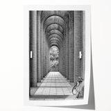 Extra large rolled canvas print featuring a detailed floral design in soft pastel shades, ideal for dining room wall art.