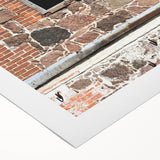 Art deco poster featuring symmetrical geometric patterns in black and gold, printed on rolled canvas.