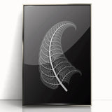 Framed acrylic photo showcasing a silver design, captured from the front view, ideal for modern home decor and office aesthetics, enhancing any wall with elegance.