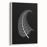 Framed canvas artwork depicting a serene landscape with vibrant colors, showcased from a white side view, perfect for home decor or office ambiance.