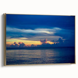 Framed canvas depicting a black and white vintage landscape painting, ideal for bedroom wall art.