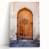 Large black and white photo of a cityscape on stretched canvas, ideal for kitchen wall art or bedroom ambiance.