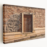 Large abstract painting on stretched canvas featuring blue and green swirls, ideal for kitchen wall art.