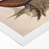 Rolled canvas showcasing vibrant African tribal wall art design, featuring intricate patterns and textures, securely packaged in a protective cardboard tube for shipping.