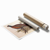 Rolled canvas print showcasing vibrant African tribal art with intricate patterns, stored in a protective cardboard tube, ideal for wall decoration.