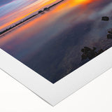 Art deco poster featuring geometric patterns in gold and black on rolled canvas, suitable for dining room wall art.