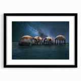 Extra large abstract art print featuring vibrant, colorful textures on a framed canvas, suitable for living room decor.