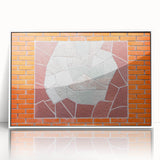 Framed acrylic print of an art deco poster with pastel shades, ideal for nursery wall art.