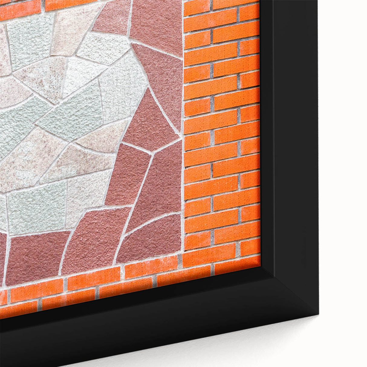 Extra large framed canvas featuring textured black wall art with colorful abstract designs, ideal for living room decor.