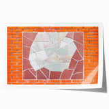 Extra large rolled canvas featuring a floral art design in pastel shades, ideal for dining room or bathroom wall decor.