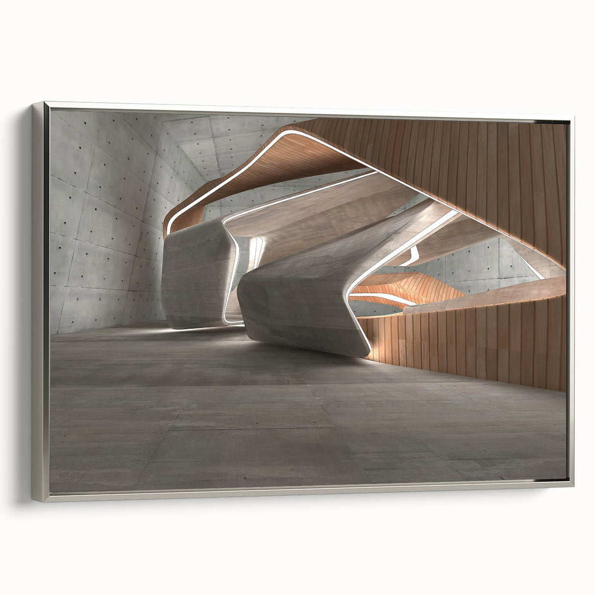 Extra large framed canvas featuring vintage poster art with vibrant, colorful accents, ideal for living room decor.