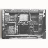 Large black and white abstract art on stretched canvas, ideal for kitchen wall decor.