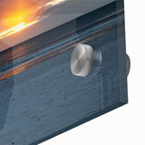 Large abstract wall art in muted earth tones on acrylic glass, suitable for dining room art in a mid-century modernist style.