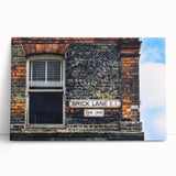 Large black and white photo of a cityscape on stretched canvas, suitable as kitchen wall art or for bedroom ambiance.