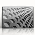 Large abstract wall art in muted grays and blues on a framed acrylic, ideal for modern living room decor.