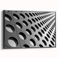 Black and white landscape art painting on framed canvas, depicting a serene nature scene, ideal for bedroom wall decor.