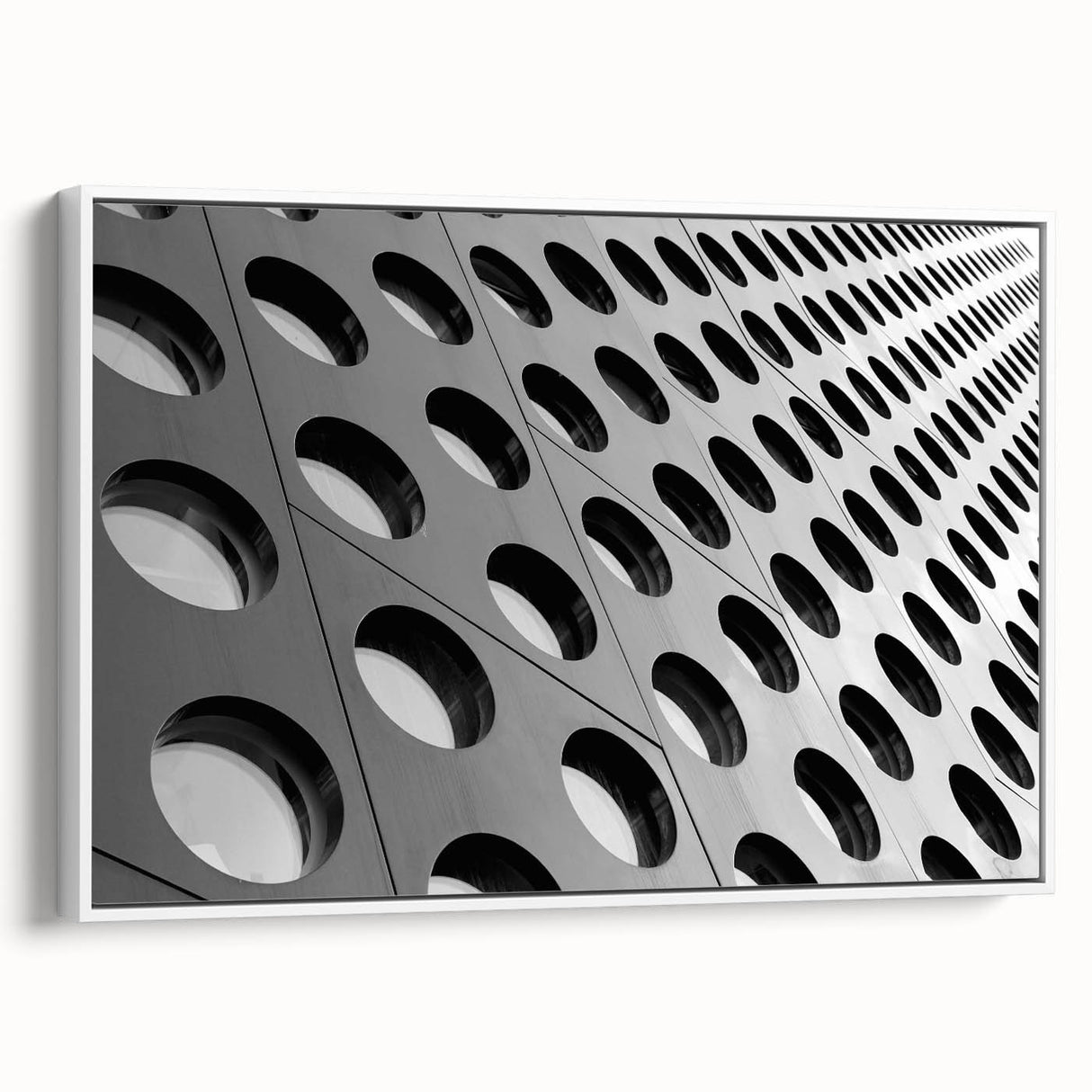 Framed canvas of a monochrome landscape painting, ideal for bedroom wall art.