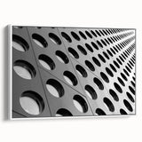 Framed canvas of a monochrome landscape painting, ideal for bedroom wall art.