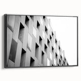 Framed canvas depicting a black and white vintage landscape, ideal for bedroom wall art.