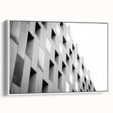 Framed canvas of a black and white vintage landscape painting, ideal for bedroom wall art.