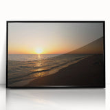 Large abstract wall art in vibrant red and orange tones on a framed acrylic print, ideal for modern living room decor.