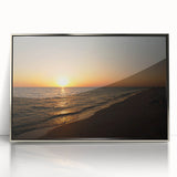 Mid-century modernist art deco poster featuring geometric shapes in silver and gray tones on acrylic.