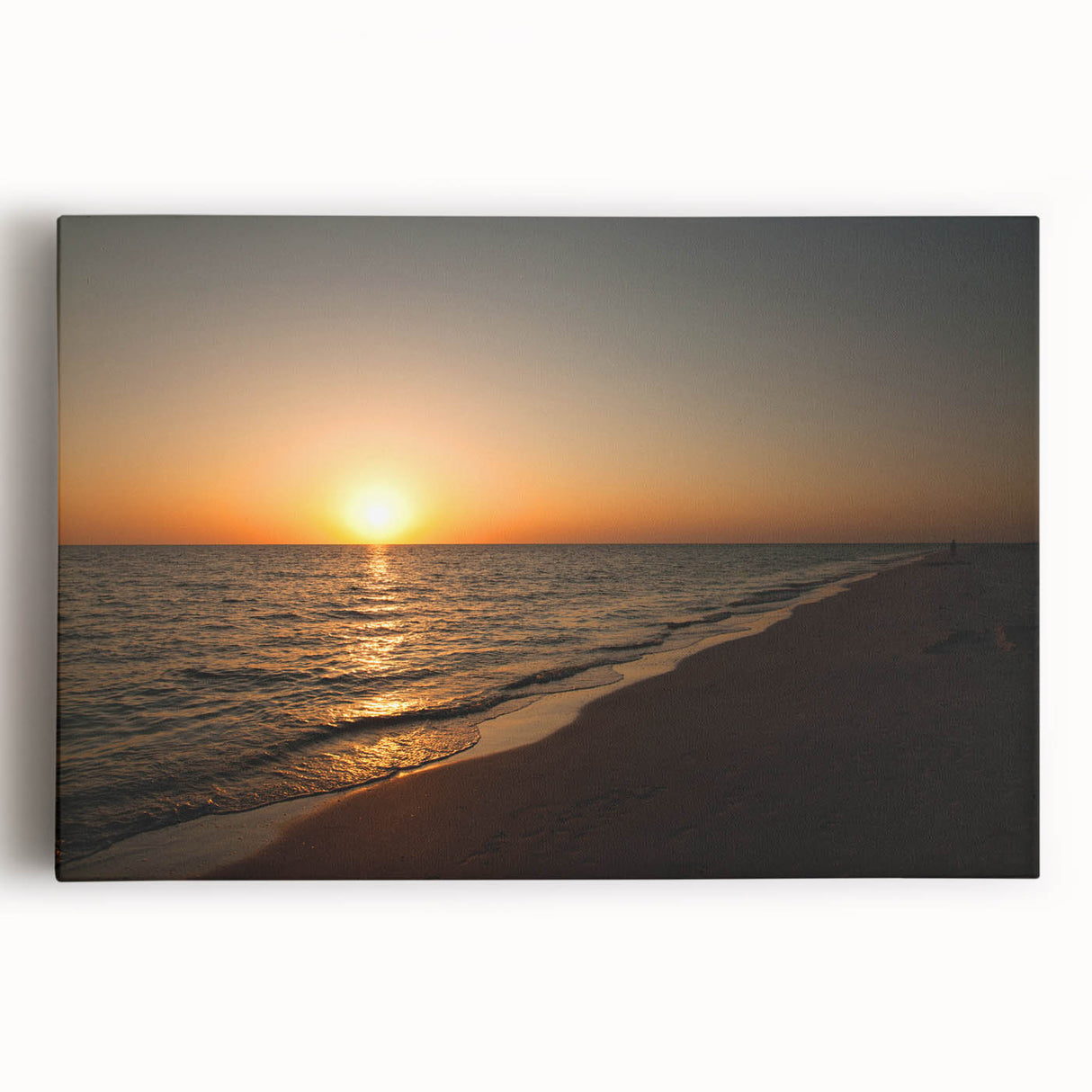A large black and white photographic print on stretched canvas depicting a detailed coffee cup, ideal for kitchen wall art.
