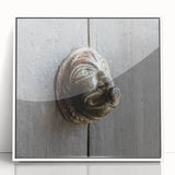 Art deco poster featuring a geometric pattern in black and gold tones, framed acrylic, ideal for modern nursery wall art.