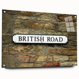 Large abstract wall art on acrylic glass featuring swirling blue and white patterns.