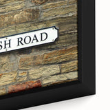 Extra large framed canvas featuring textured black wall art with colorful abstract patterns, ideal for living room decor.