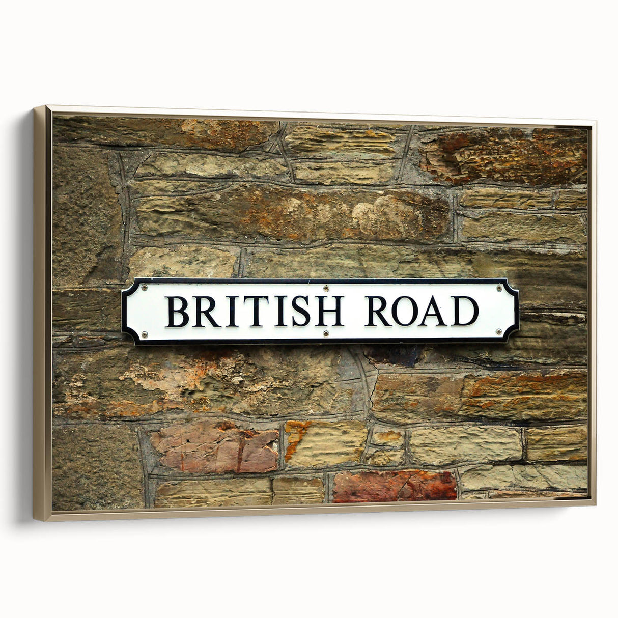 Framed canvas featuring a black and white vintage landscape painting, ideal for bedroom wall art.