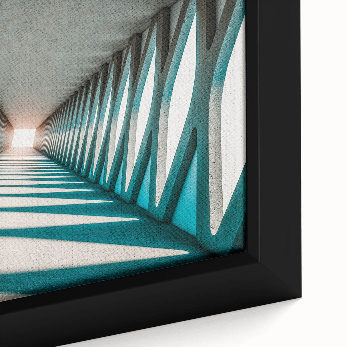 Extra large black wall art on framed canvas featuring textured, colorful abstract designs, ideal for living room decor.