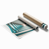 Extra large wall art featuring a floral design in muted tones on a rolled canvas, ideal for classy bathroom decor.