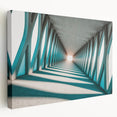 Large abstract art on stretched canvas featuring swirling blue and white patterns, suitable for kitchen wall art.