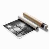 Extra large rolled canvas print featuring a detailed floral design in soft pastel hues.