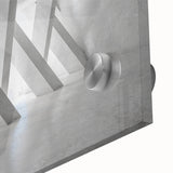 Large abstract wall art featuring swirling blue and gold tones on acrylic glass, ideal for dining room ambiance.