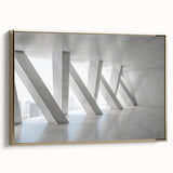 Framed canvas featuring a landscape art painting with vibrant colors on a black background, ideal for living room decor.