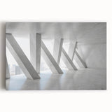 Large black and white abstract print on stretched canvas, displaying dynamic swirl patterns, suited for kitchen wall art.