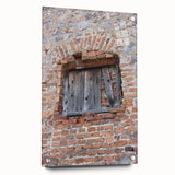 Large abstract wall art in blue and gray tones on acrylic glass, suitable for bedroom or dining room decor.