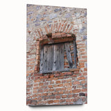 Large abstract wall art in vibrant blue and orange hues on acrylic glass, ideal for bedroom or dining room decor.