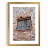 Extra large abstract art print with textured swirls in muted gold and cream tones, framed in gold.